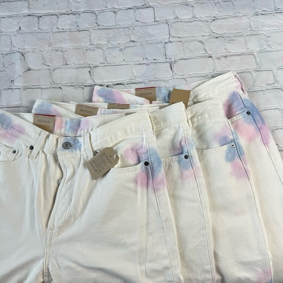 NWT Levi’s 501 white high rise fitted hip and thigh straight leg jeans 27x30 - Picture 9 of 14